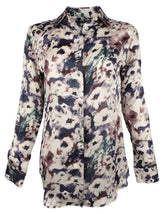 Lauren Ralph Lauren Women's Petite Floral Print Button Down Shirt