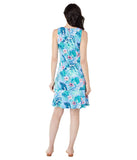 Tommy Bahama Darcy Hibiscus Haven Dress Light Sky XS (US 2)