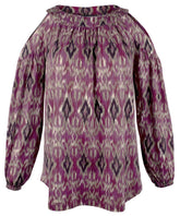 Lauren Ralph Lauren Women's Petite Relaxed Shoulder Blouse Top