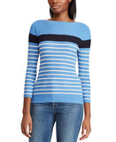 Lauren Ralph Lauren Women's Petite Cotton Blend Boatneck Sweater LN PXS