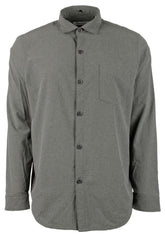 Men's Coast Sands Long Sleeve Button Down Shirt Black Large
