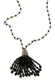 Collar con borlas y joyas para mujer de Ralph Lauren, color negro