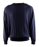 Roundtree & Yorke Men's Crewneck Knit Sweater RB Small Royal Blue
