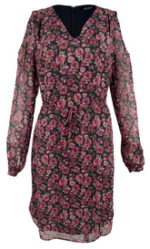Lauren Ralph Lauren Women's Floral-Print Cold-Shoulder Dress-NR-10