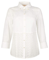 Blusa con ojales y patchwork para mujer de Tory Burch (NI-4)