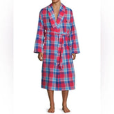 Polo Ralph Lauren Men's Cotton Woven Plaid Robe
