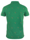 Polo Ralph Lauren Men's Embroidered Anchor Flag Polo Shirt Grn Small