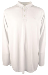 Tommy Bahama Men's Paradise Cove Long-Sleeve Polo Shirt Zinc Gray, 2XT