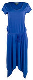 Women's Jersey Handkerchief Dress BLU L