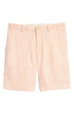 Tommy Bahama Men's Harbor Herringbone Stretch-Linen 10" Inseam Short (Peach Sorbet, XXL, XX-Large)