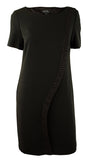 Tahari by ASL Women's Kevin Embossed Stripe Shift Dress