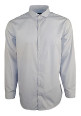 Kenneth Cole New York Men's Slim Fit Checked Long Sleeve Dress Shirt DB 17.5 34