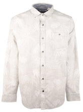 Camisa de franela Tommy Bahama Canyon Beach Cloudy Fronds para hombre, talla 2XL, color ceniza