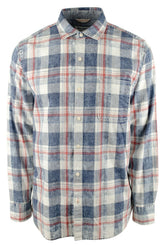 Camisas Tommy Bahama Hazy Days Plaid de manga larga con botones para hombre, talla pequeña