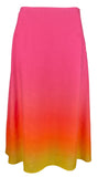 Lauren Ralph Lauren Women's Plus Size Ombre Linen Blend Aline Midi Skirt