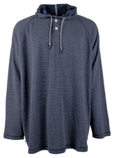 Tommy Bahama Men's Big & Tall Stinson Stripe Pullover Hoodie 3XLB