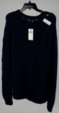 Customer Return Polo Ralph Lauren Men's Long Sleeved Wool Blend Sweater Navy Blue Large