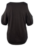 Ralph Lauren Women's Plus Size Cold-Shoulder Keyhole Top-PB-1X