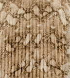 Ralph Lauren Lauren Women's Snakeskin Print Pleated Satin Charmeuse Skirt Mlt 12