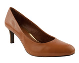 Customer Return Ralph Lauren Women's Harper Classic Pumps Leather Dress Shoes-Brown-9.5B