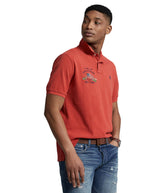 POLO RALPH LAUREN Men's Classic Fit Flag Mesh Polo Shirt