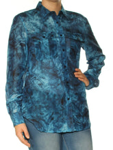 Ralph Lauren Women's Petite Tie Dye Button Down Shirt MI Small