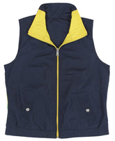 Ralph Lauren Women's Reversible Zip Up Colorblocked Vest