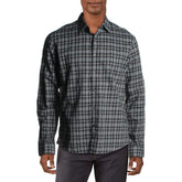 Michael Kors Men's Slim Fit Plaid Long Sleeve Shirt
