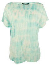 Lauren Ralph Lauren Women's Petite Tie Dye Linen Knit Top