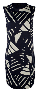 Lauren Ralph Lauren Women's Petite Print Front Sweater Dress