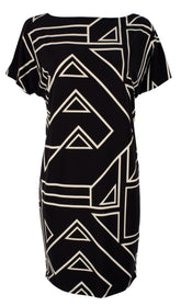 Lauren Ralph Lauren Women's Petite Geometric Print Jersey Dress