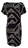 Lauren Ralph Lauren Women's Petite Geometric Print Jersey Dress