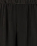 Eilen Fisher Women's Plus Size High Waist Pleated Wide Leg Silk Pants Black 3X