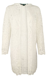 Lauren Ralph Lauren Women's Lace Open Front Jacket