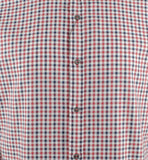 Michael Kors Men's Gingham Slim Fit Long Sleeve Shirt WRd Small Winter Red