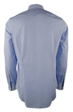Michael Kors Men's Long Sleeve Swirl Print Slim Fit Shirt Blue Medium