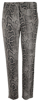 Michael Kors Women's Plus Size Snakeskin Print Stretch Twill Pants