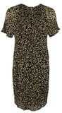 Michael Kors Women's Pleated Camouflage Print Dress SG XSmall
