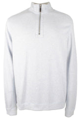 Tommy Bahama Erkek Büyük ve Uzun Boy Flipshore Yarım Fermuarlı Ters Çevrilebilir Sweatshirt Hava Mavisi Heather 4XB
