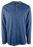 Camisa de manga larga Henley Oahu Shores de Tommy Bahama para hombre, color azul Bering, talla pequeña