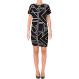 Lauren Ralph Lauren Women's Geometric Print Jersey Dress M S