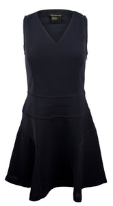 Armani Exchange Women's V Neck Fit And Flare Dress
