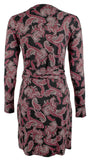Michael Kors Women's Faux Wrapped Paisley T Shirt Dress
