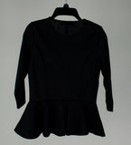 Customer Return Lauren Ralph Lauren Women's Petite Peplum Zip Front Blouse