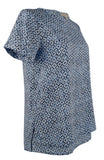 Michael Kors Women's Floral Tile Printed Pebble Crepe Top TN XS