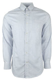 Men's Plaid Button Down Long Sleeve Shirt-DB-S Dutch Blue