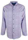 Tommy Bahama Men's Big and Tall Dual Lux Gingham Long Sleeve Shirt-BB-2XB