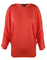 Lauren Ralph Lauren Women's Cutout Shoulder Knit Jersey Top SO L