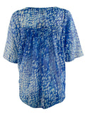 Michael Kors Women's Pleated Patterned Blouse