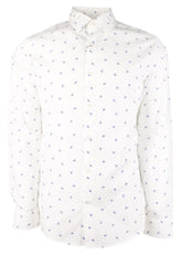 Michael Kors Men's Cotton Slim Fit Long Sleeve Shirt